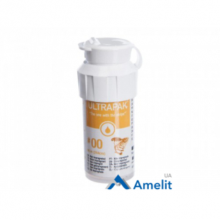 Нитка ретракційна №00 Ultrapak (Ultradent), без просочення, 1 шт. Нитка ретракційна №00 Ultrapak (Ultradent), без просочення, 1 шт.